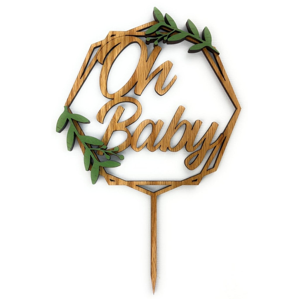 Oh Baby Cake Topper for Baby Shower