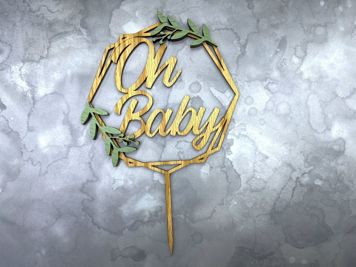 Oh Baby Cake Topper for Baby Shower