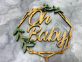 Oh Baby Cake Topper for Baby Shower