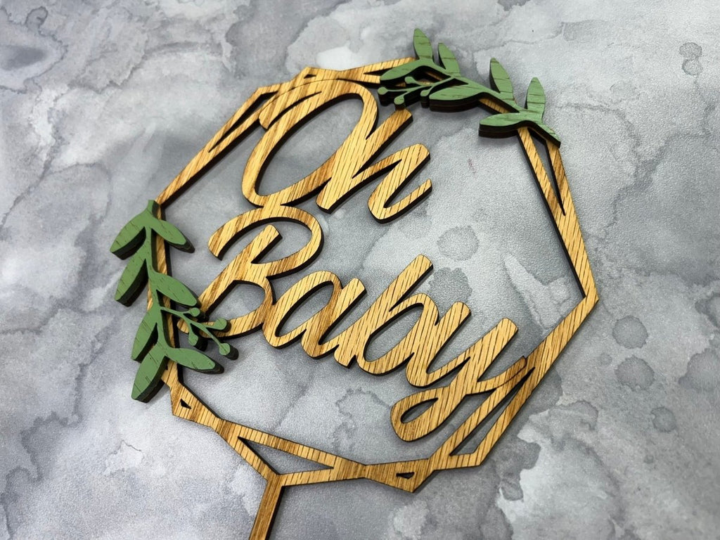 Oh Baby Cake Topper for Baby Shower