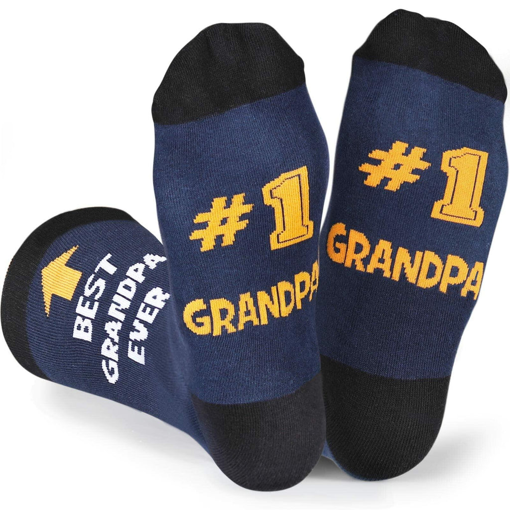 Veachog #1 Mom Socks Funny Gift from Son & Daughter Best Mom Ever