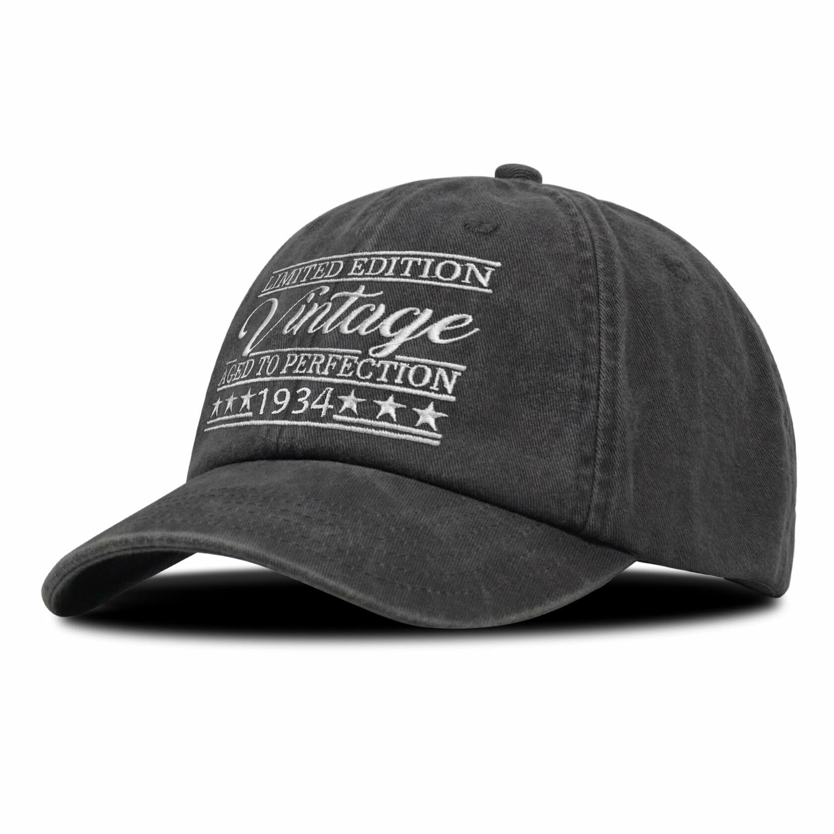 Rybicag 91st Birthday Vintage Hat 1934 for Men Women 91 Year Old Gift