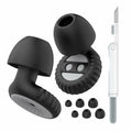 Reusable Ear Plugs 24dB Noise Reduction with Cleaning Pen for Sleep Travel