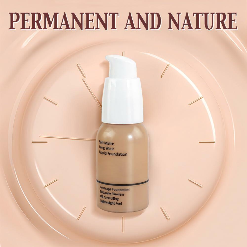 Lorac Velvet Foundation Soft Matte 24HR Oil Control 06 Toffee 2 Pack