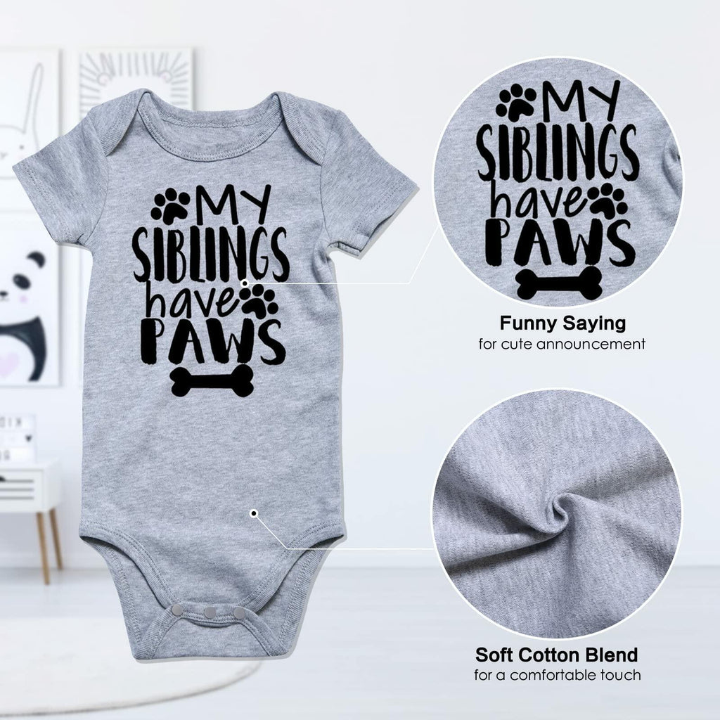 Funnycokid Baby Mother's Day Outfit Our First Mother's Day, Gray,  0-3 Months