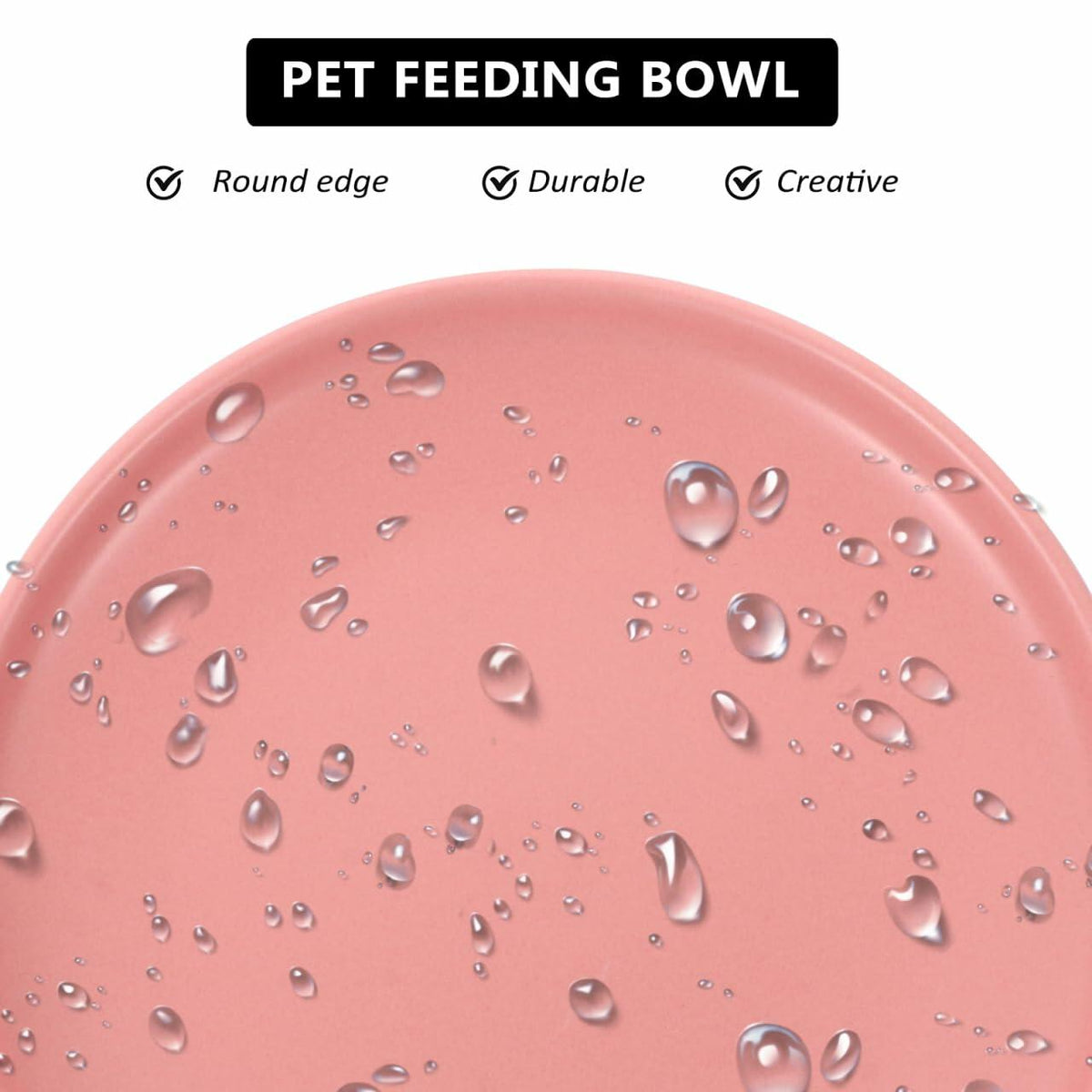 Balacoo Ceramic Cat Food Bowl Shallow Whisker Friendly Indoor Dish