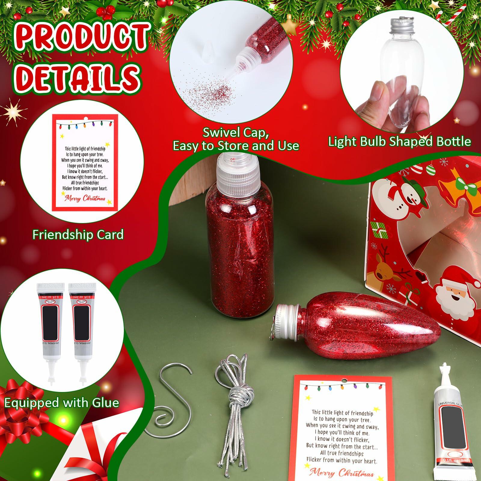 Syhood Christmas Friendship Light DIY Ornament Set 3.39in Red
