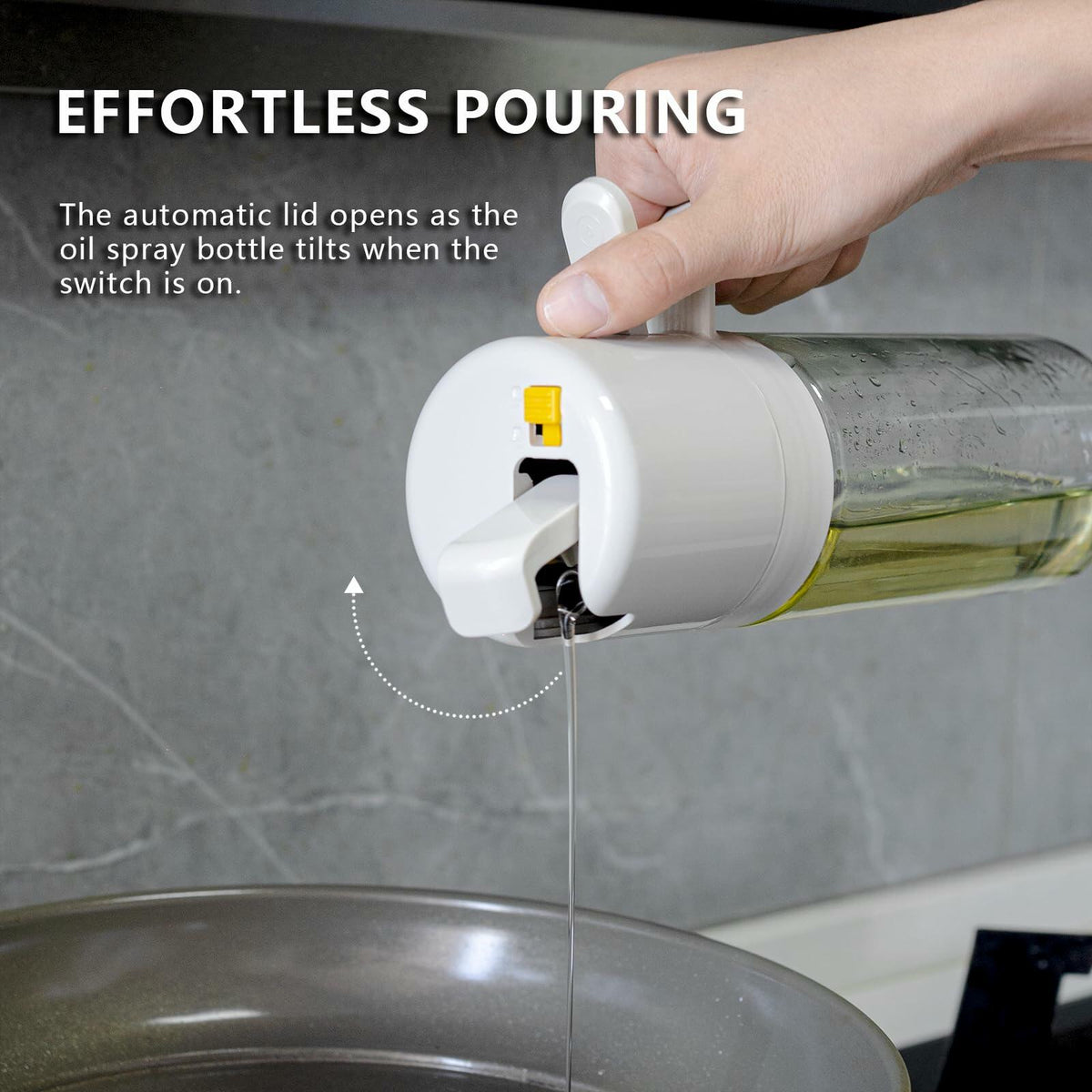 REDANT 2-in-1 Olive Oil Sprayer Kitchen Dispenser Grey 500ml