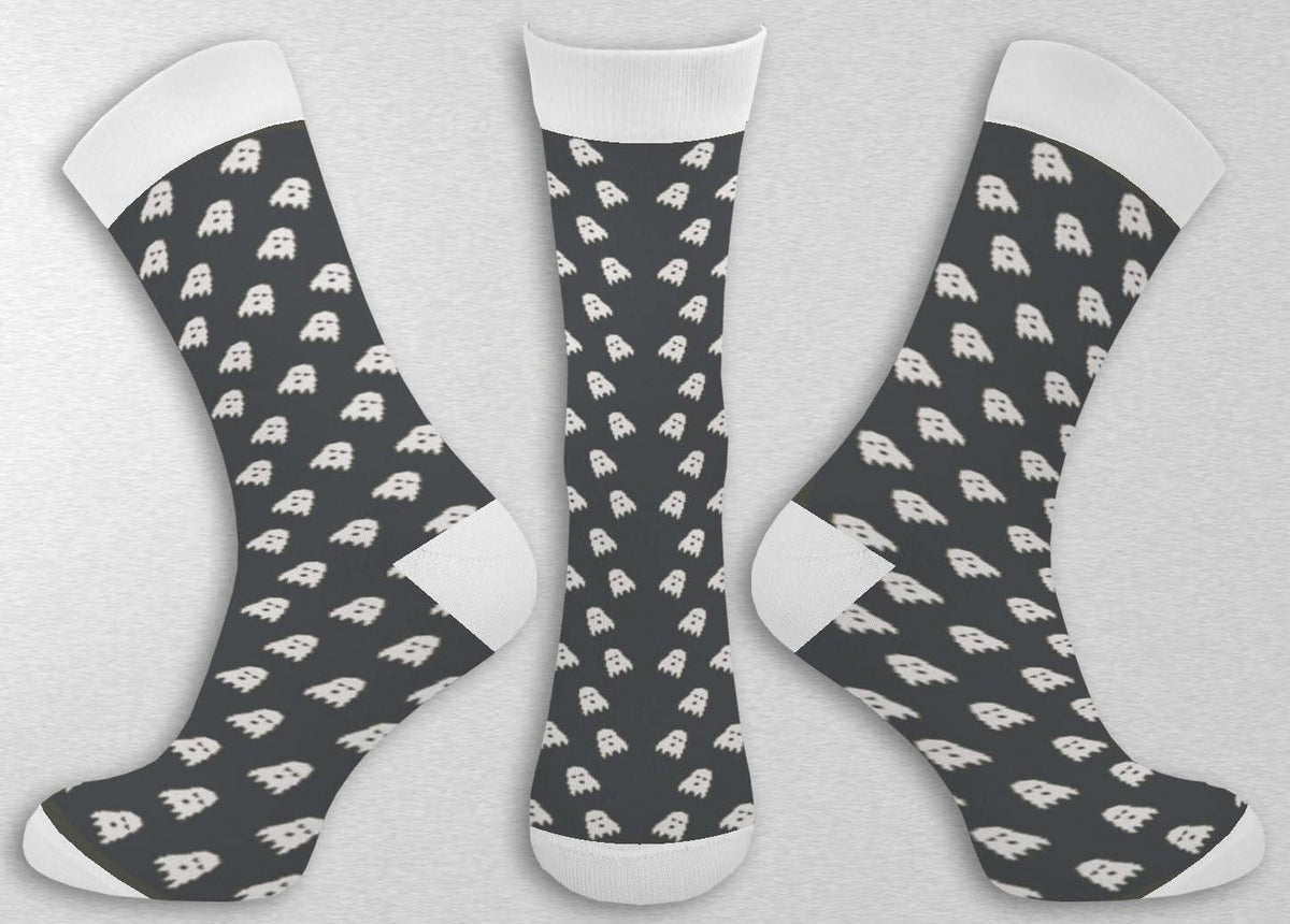 Euroscarves Casual Socks Ghost US 8-11 Regular Size