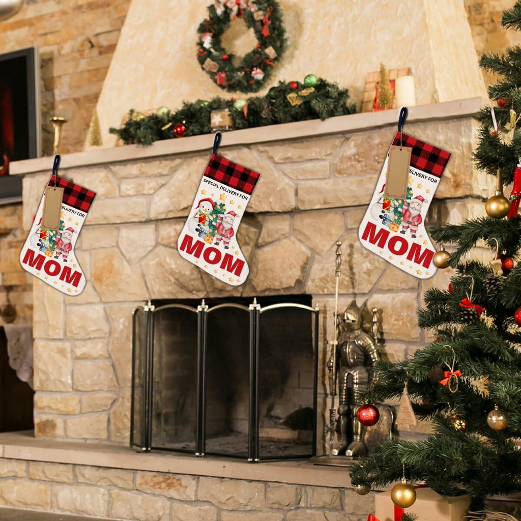 TSUYAWU Grandma Christmas Stocking Holiday Decoration 18x12 Inch