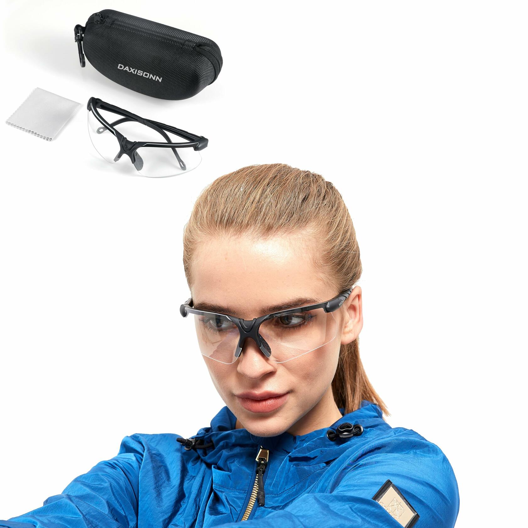 DAXISONN Shooting Safety Glasses Grey Anti Fog Tactical Ballistic Eyewear