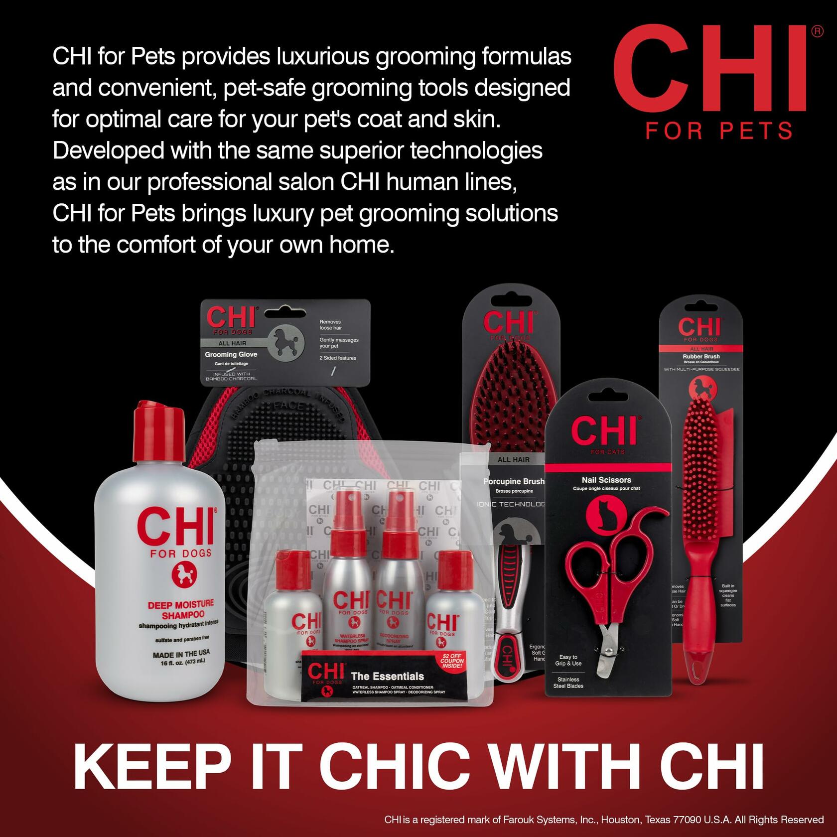 CHI for Dogs Tearless Puppy Shampoo Sulfate Paraben Free 16oz Gentle Wash