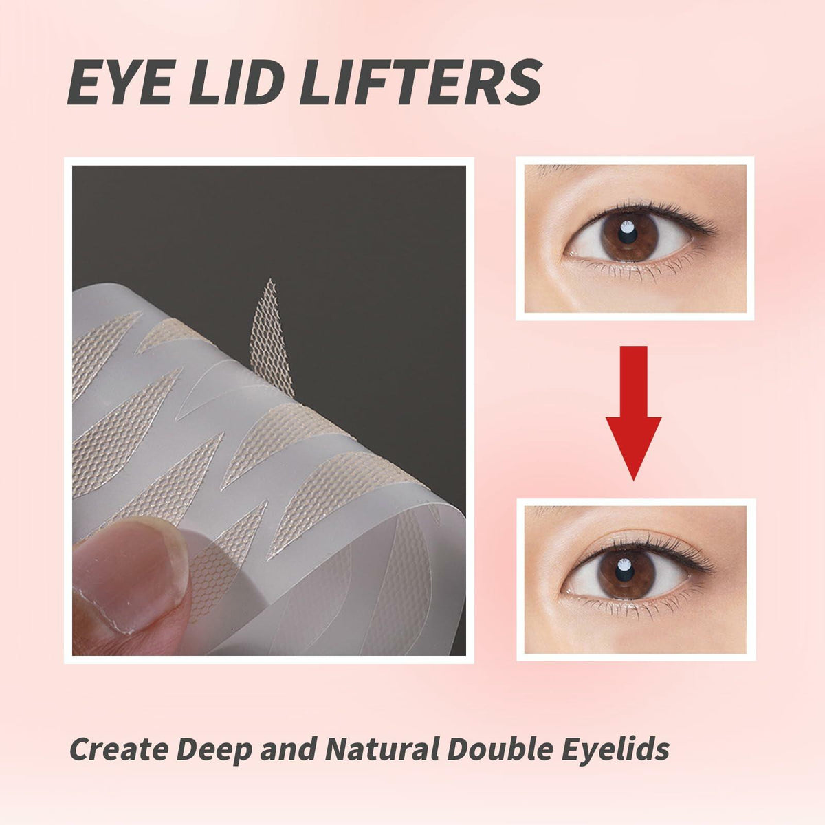 [Like New] YAFIYGI 120 Pcs Double Eyelid Tape Clear Mesh Waterproof Natural Fiber