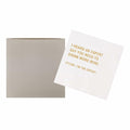 VOWFOO Funny Quote Cocktail Napkins 100pcs 4.5x4.5in 2-ply We Were Cool