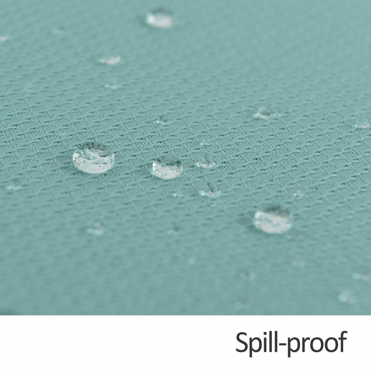 maxmill Jacquard Waterproof Spillproof Tablecloth 60x60 Turquoise