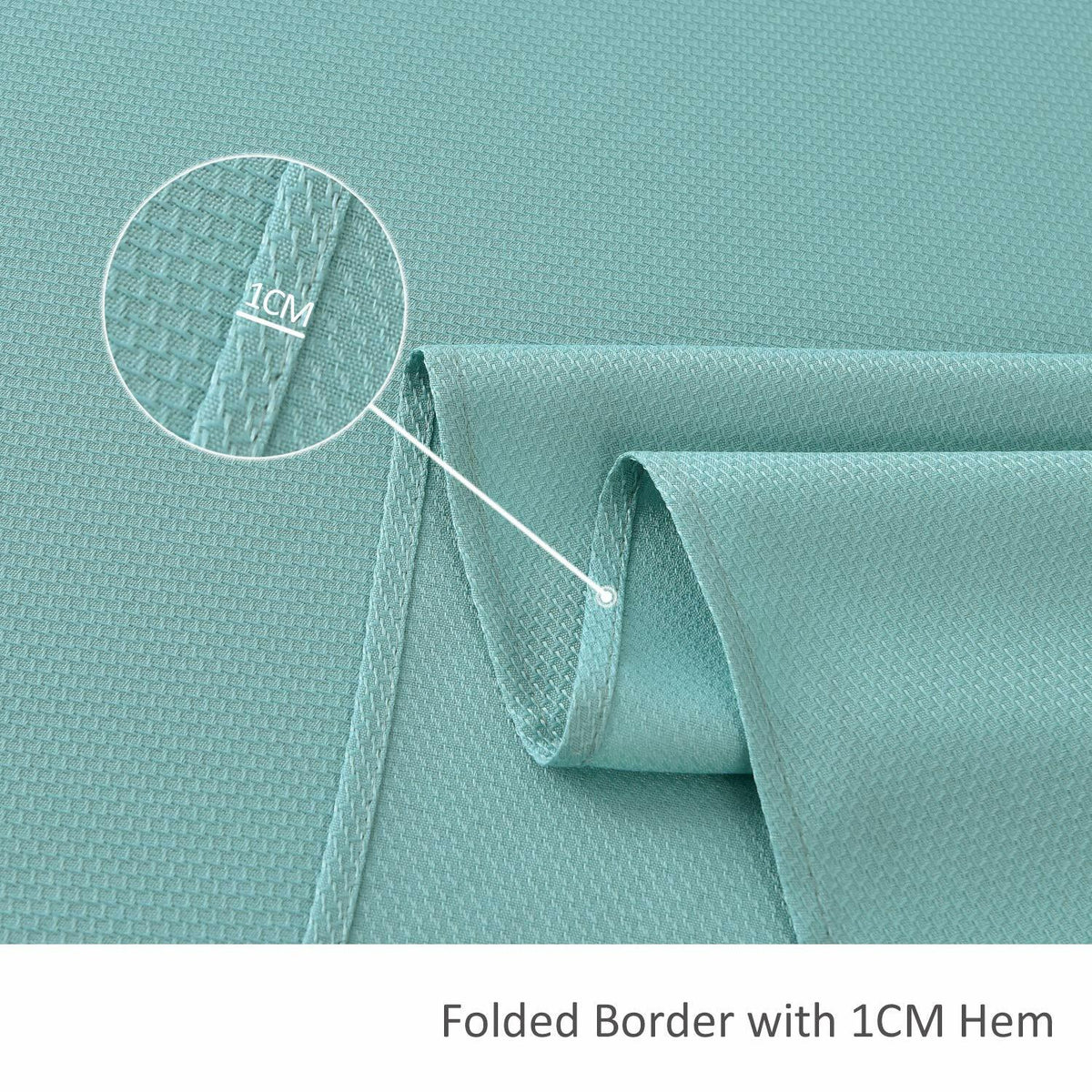 maxmill Jacquard Waterproof Spillproof Tablecloth 60x60 Turquoise