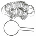 Evecad 250PCS 12Ga Preformed Fence Ties for 1-5/8 Post Silver