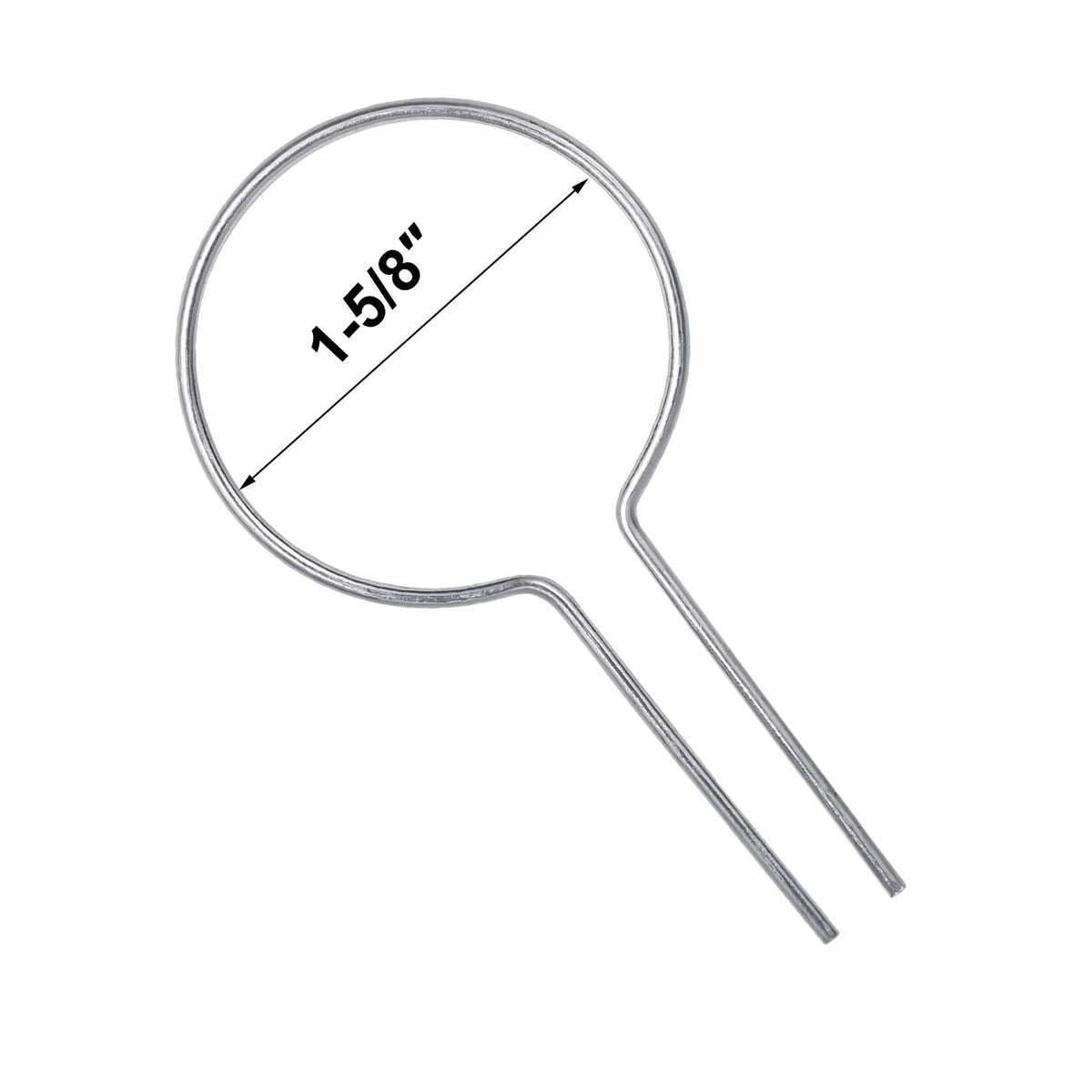 Evecad 250PCS 12Ga Preformed Fence Ties for 1-5/8 Post Silver