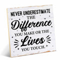 Coworker Appreciation Wood Sign Desk Decor 6.3x6.3 Inches Office Gift