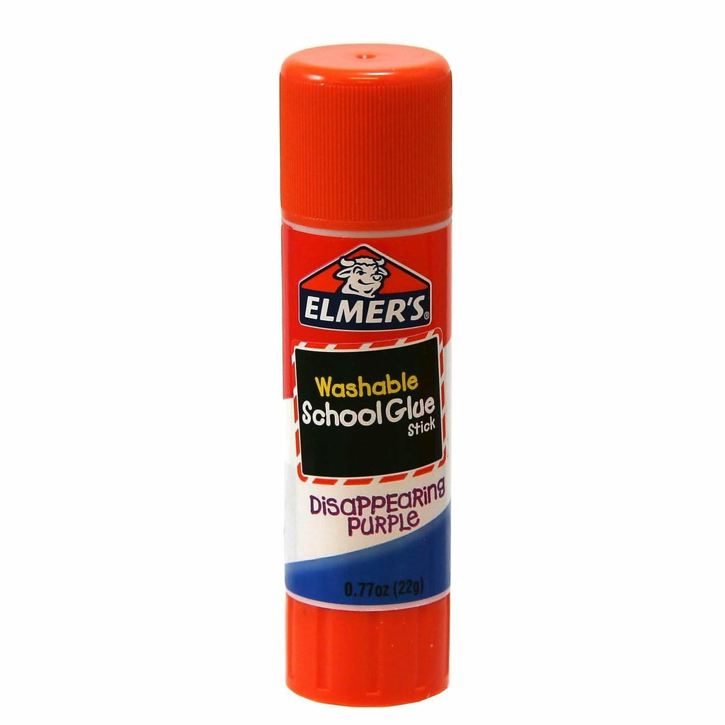 Elmer's Washable Disappearing Purple School Glue 6 Giant Sticks Pack