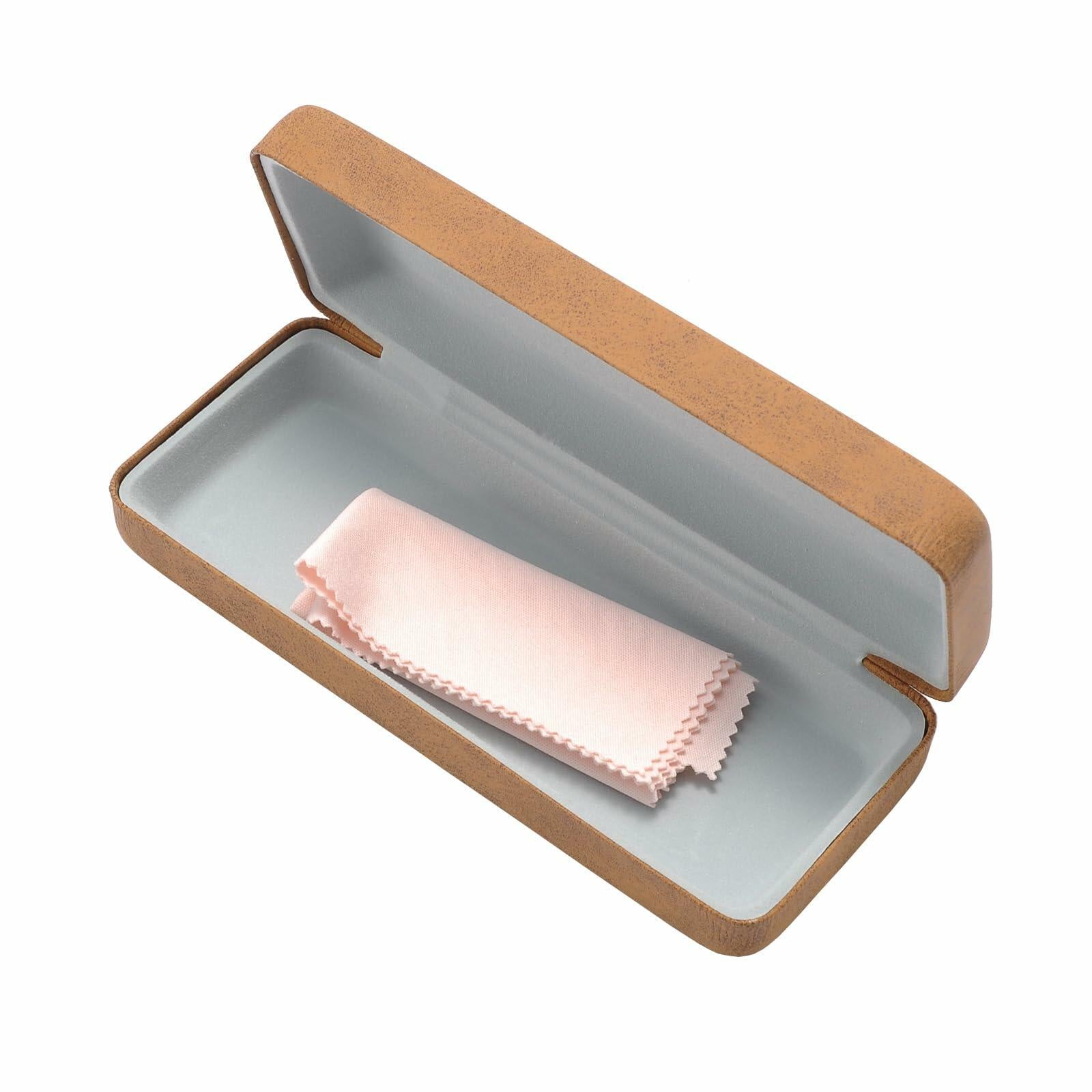 SANHOOPOLO Hard Shell Sunglasses Case Unisex Orange