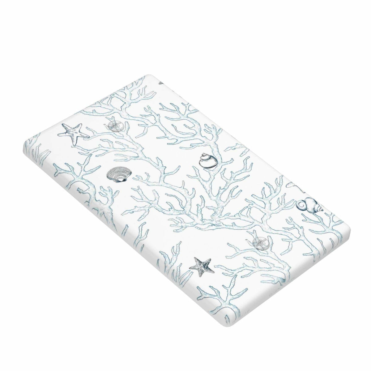 romyessen Ocean Coral Light Switch Cover Decorative Wall Plate Standard Size