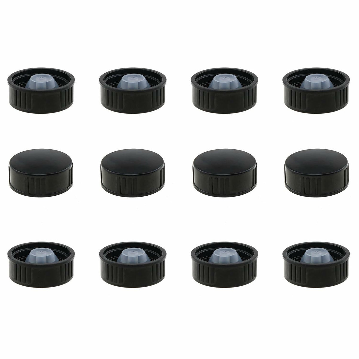 ZZHXSM 12PCS 28mm Bakelite Phenolic Resin Sealing Screw Caps Black