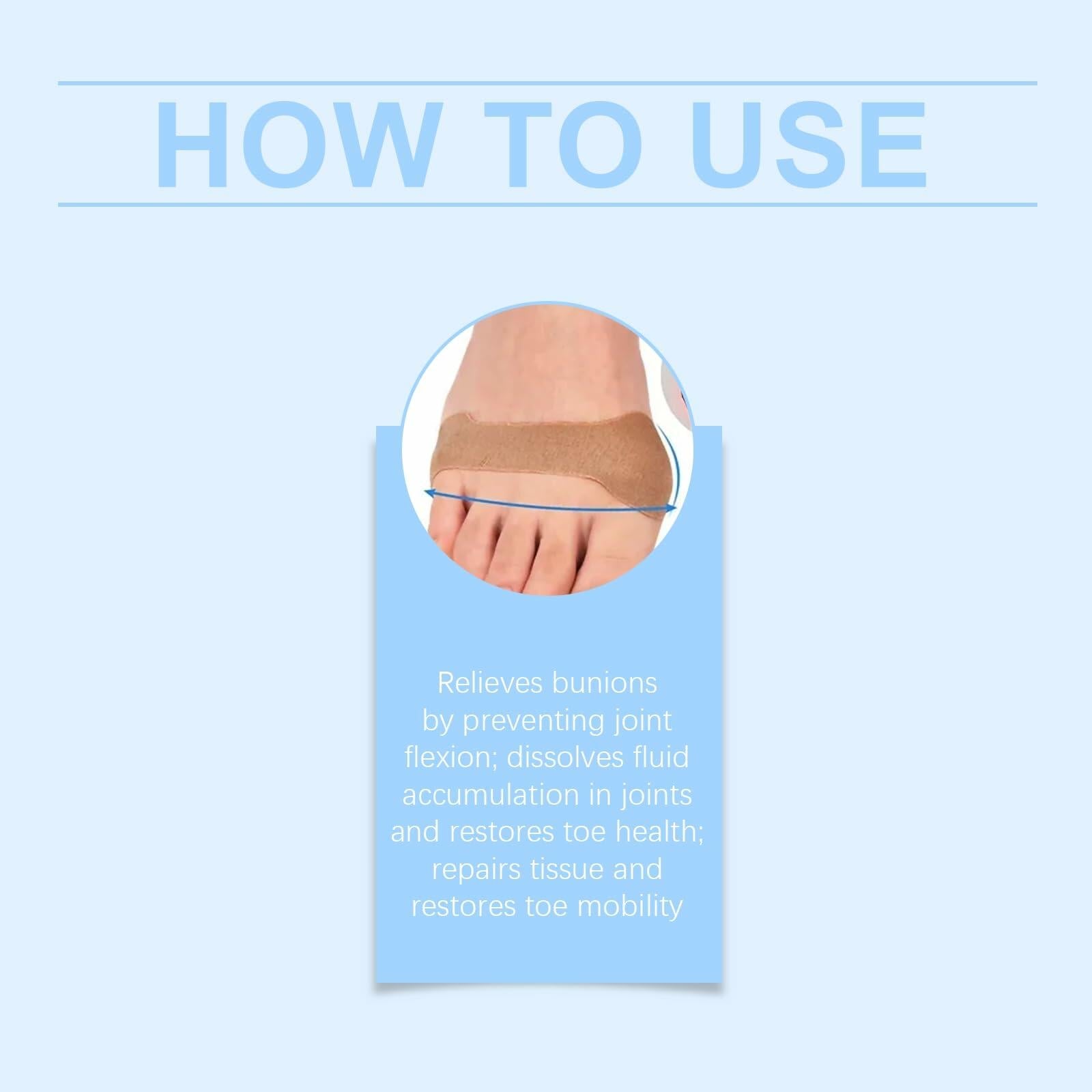 Befada Bunion Cushions Patch Waterproof Adhesive Pads for Men & Women 10 Tablets