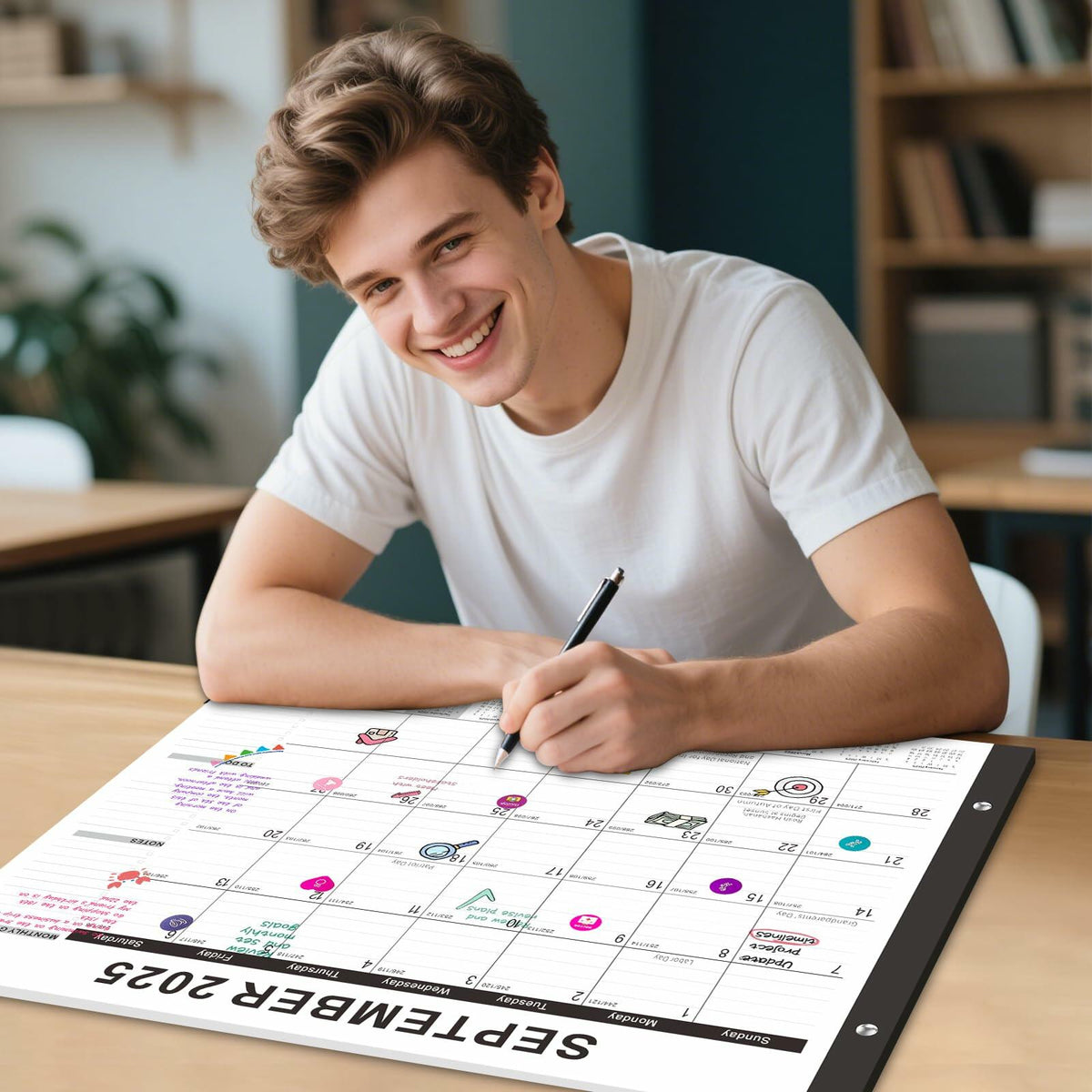 Gannyfer 2026 Desk Calendar 22x17 Large Monthly Planner with To-Do List