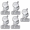 XMTYQ Funny Sarcastic Enamel Pins Set 5pcs Humor Brooch Collection
