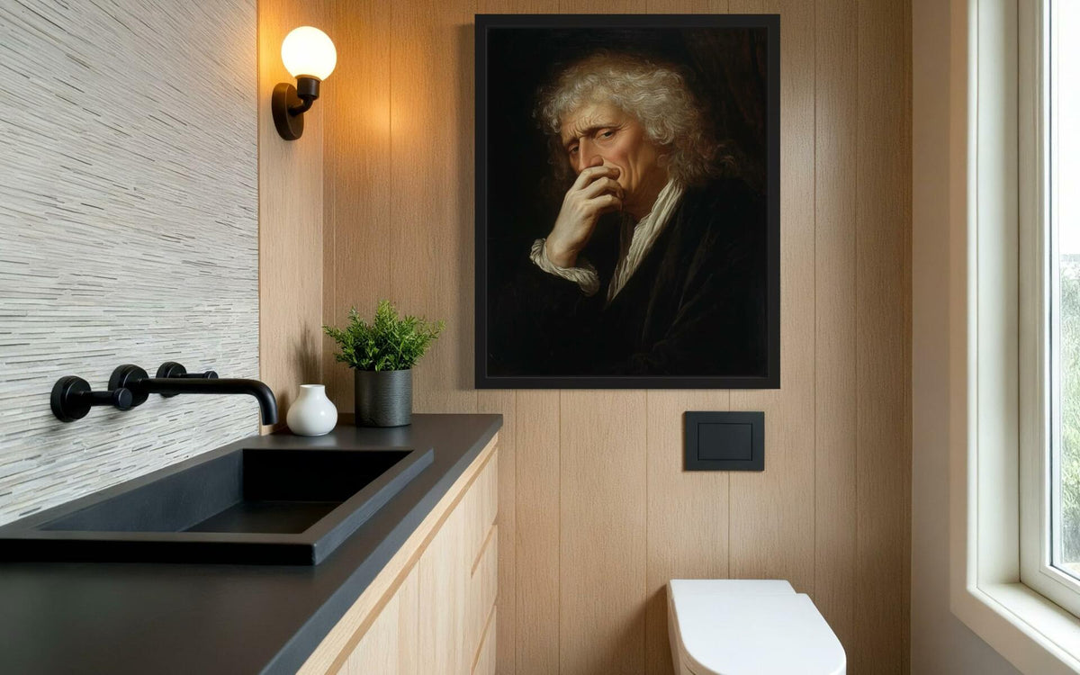 aj decor Isaac Newton Bathroom Wall Art Print Poster 8x10 inches Unframed