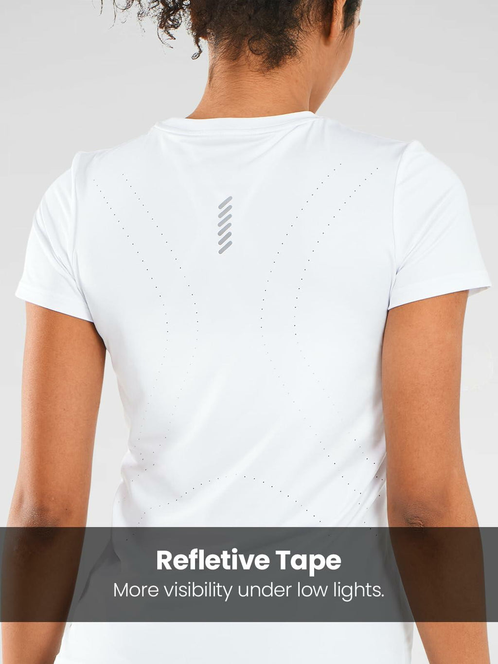 ALLZERO Feel Fit Workout Top Short Sleeve Athletic Tee White Size XL