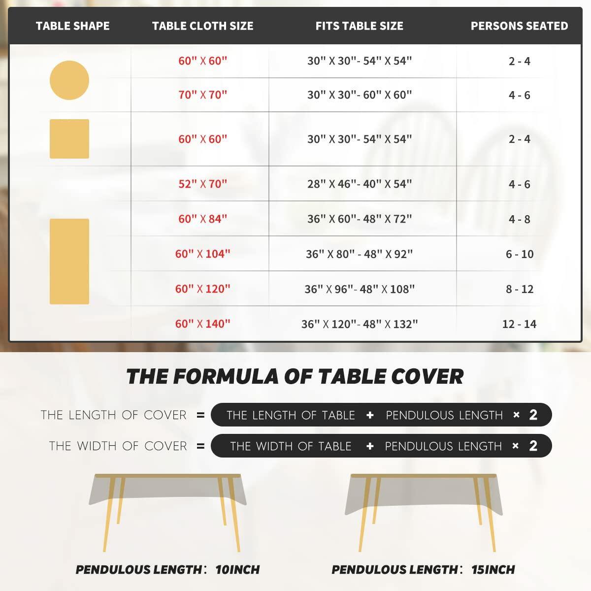 Horaldaily Black 60x120in Rectangular Polyester Tablecloth Stain Resistant