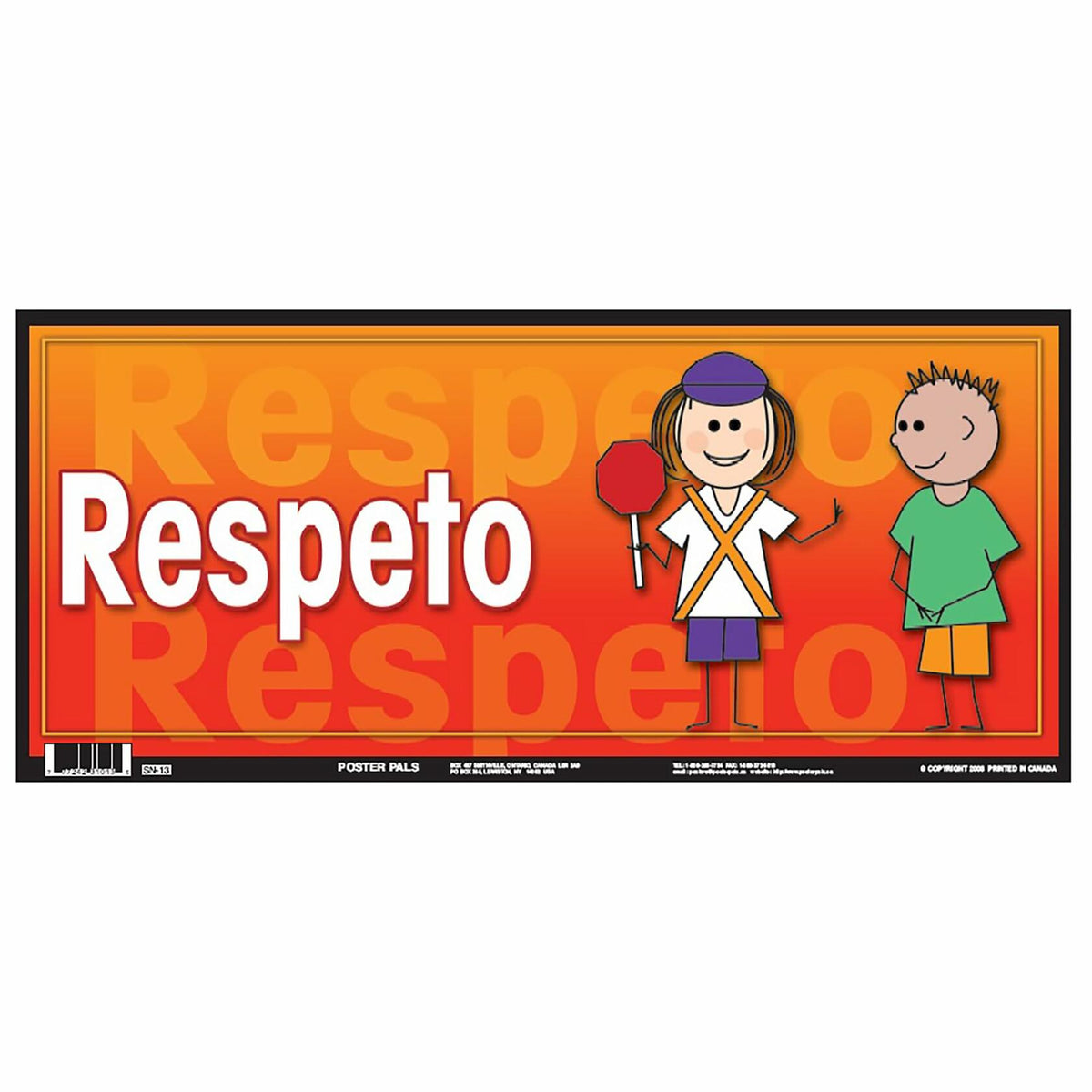 Poster Pals Spanish Educational Language Teaching Posters 6-Set Multicolor