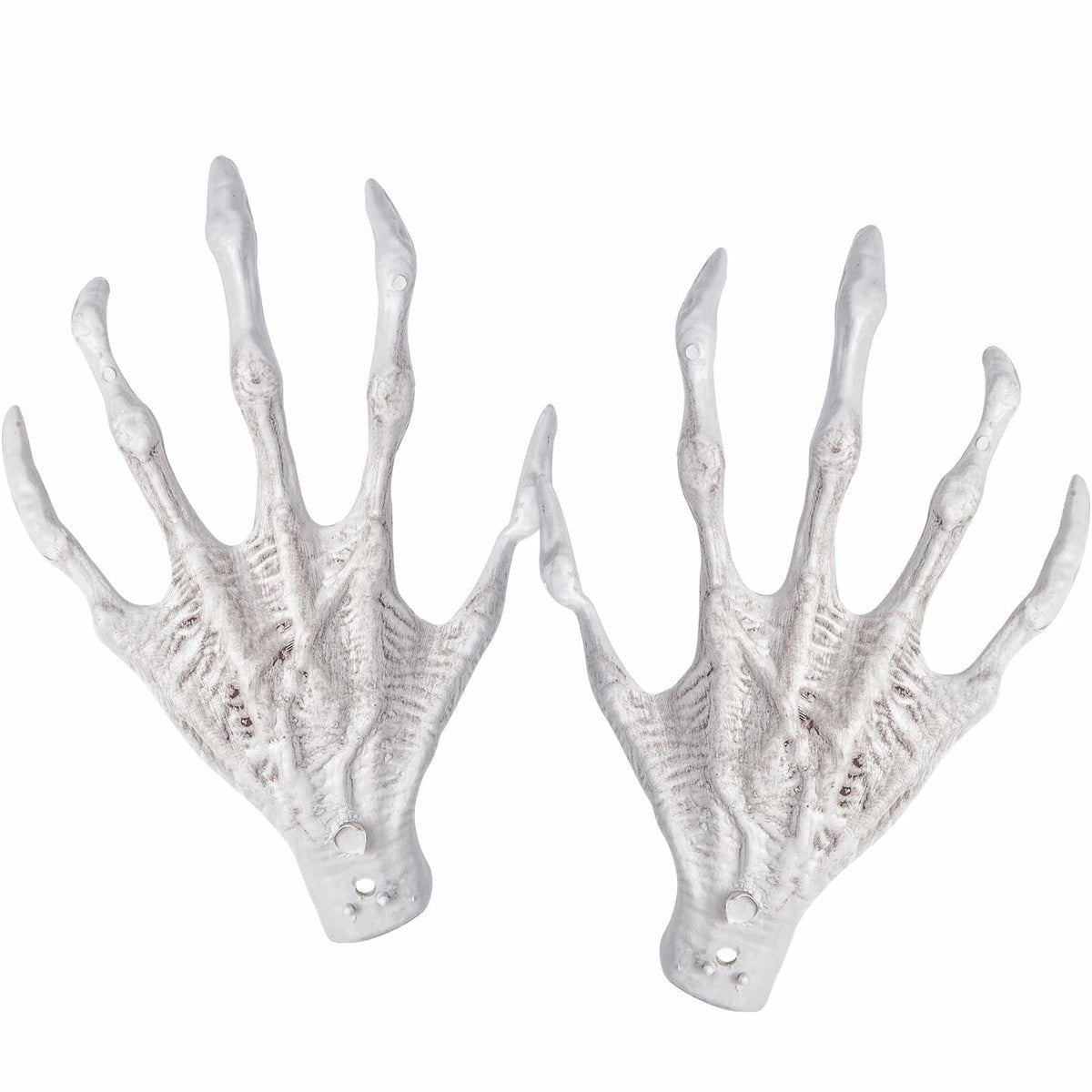 XONOR Halloween Witch Skeleton Hands 1 Pair Plastic Scary Decor