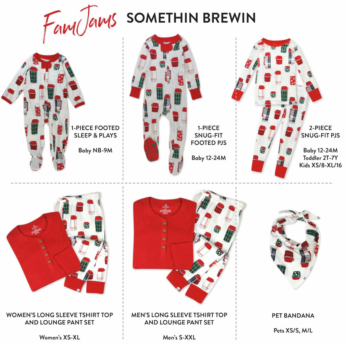 HonestBaby Organic Cotton Family Holiday Pajamas Size 24 Months