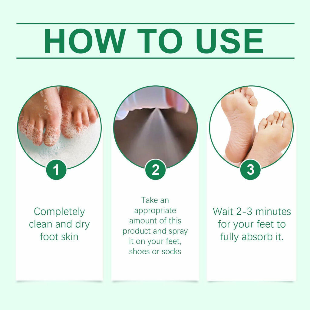 Generic Foot Sanitizer Spray with Tea Tree Oil Clear 1PCS