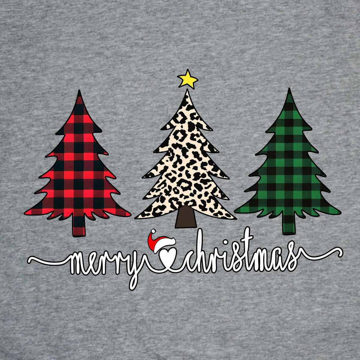 ADIAOA Women's Christmas Color-Block Botany Cartoon Shirt GreenTree Size M