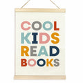 TAEDIN Kids Book Poster Hanger Frame Wooden Colorful 12x16 Space Theme