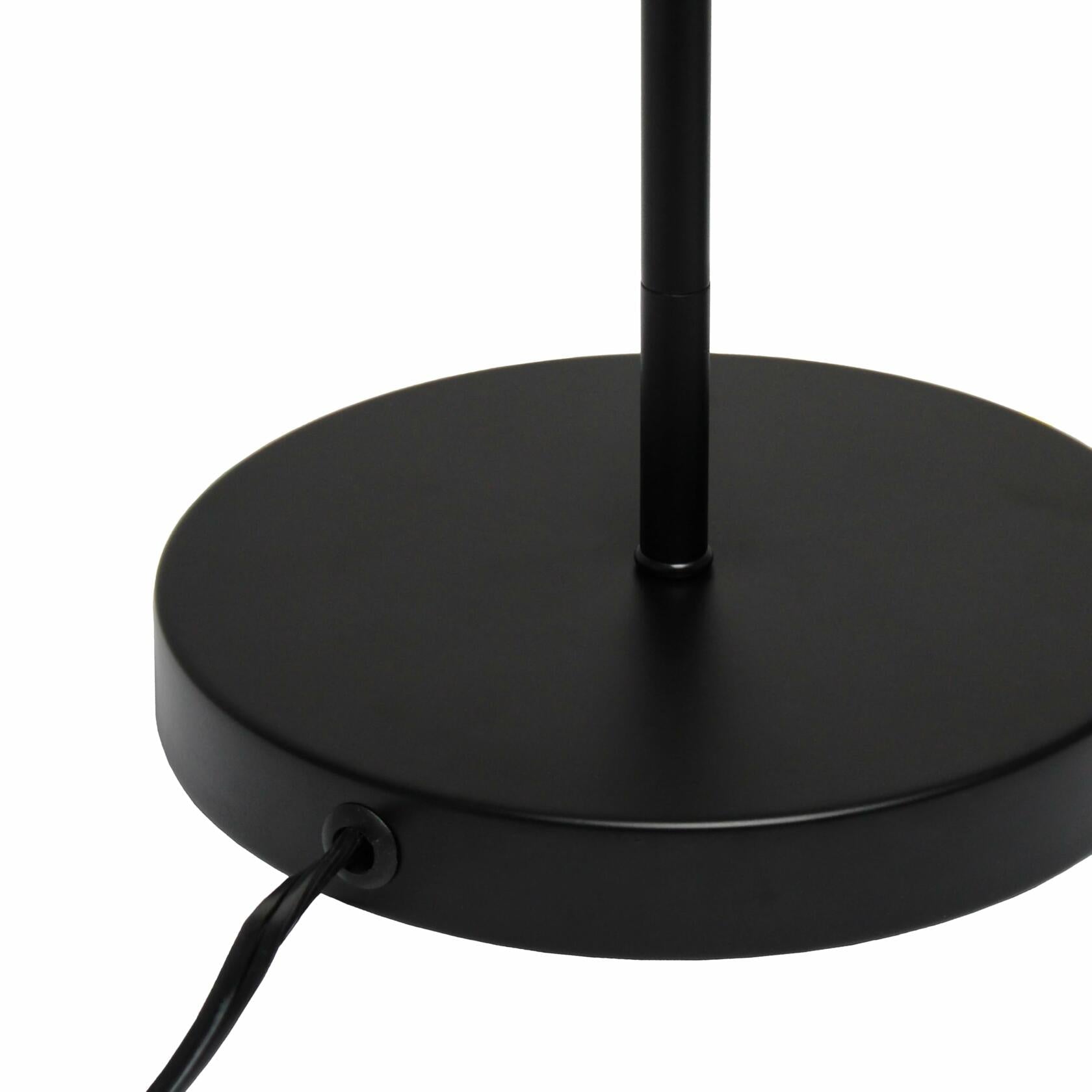 Simple Designs LT1237-BLK 24" Cosmic Glow Orb Table Lamp Black Brass