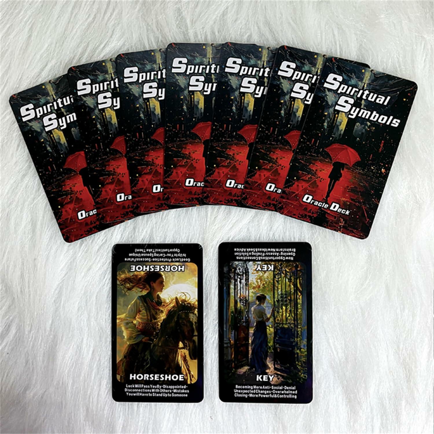 ZHQGYN Spiritual Symbol Oracle Cards Deck for Beginners Life & Psychology