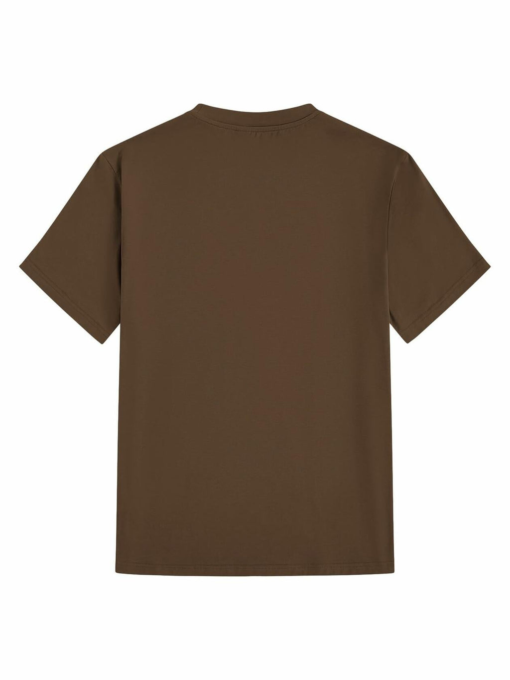 SOLY HUX Men's Graphic Letter Print Short Sleeve T-Shirt Brown Size S
