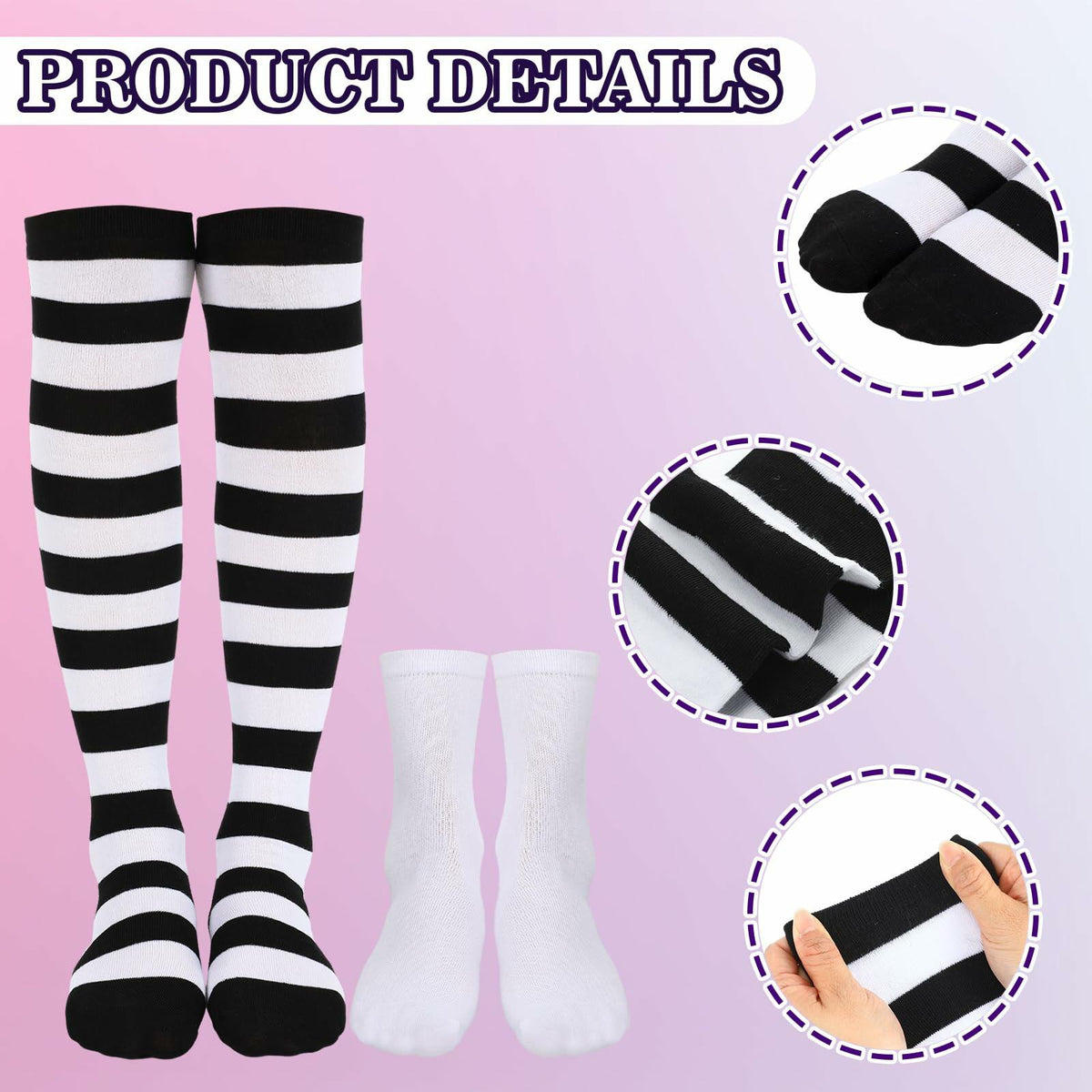 Yearntown 9 Pcs Halloween Women Clown Costume Accessories Multicolor One Size