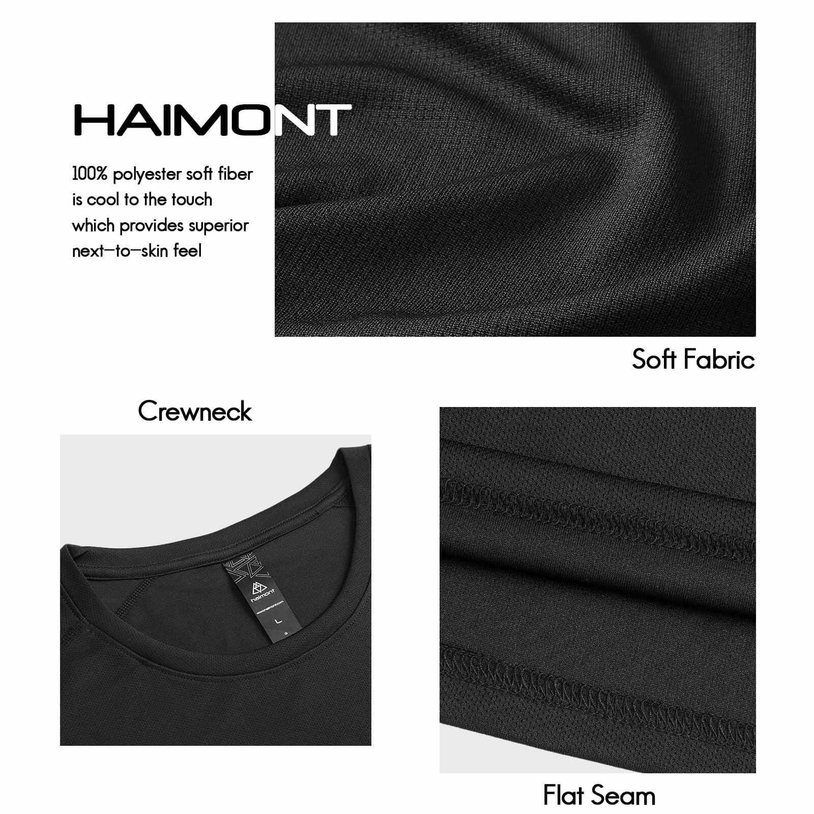 Haimont Men's Quick Dry Active Gym T-Shirt Army Green Size M