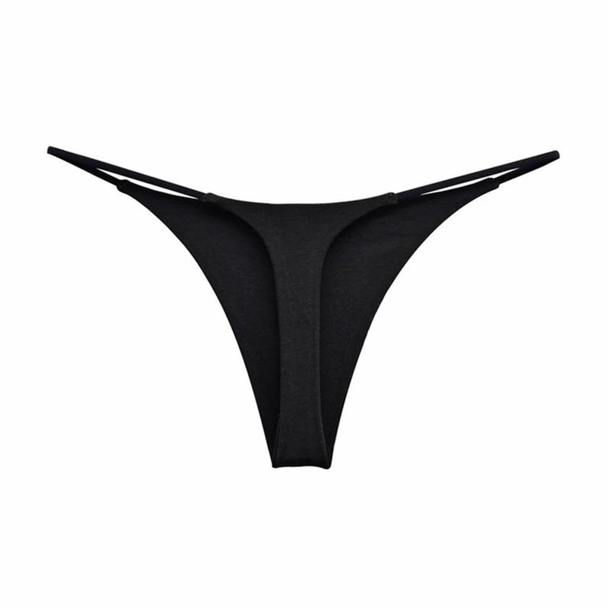 Topvee Women’s Cotton Thongs Panties Soft Stretchy Seamless G-String White S