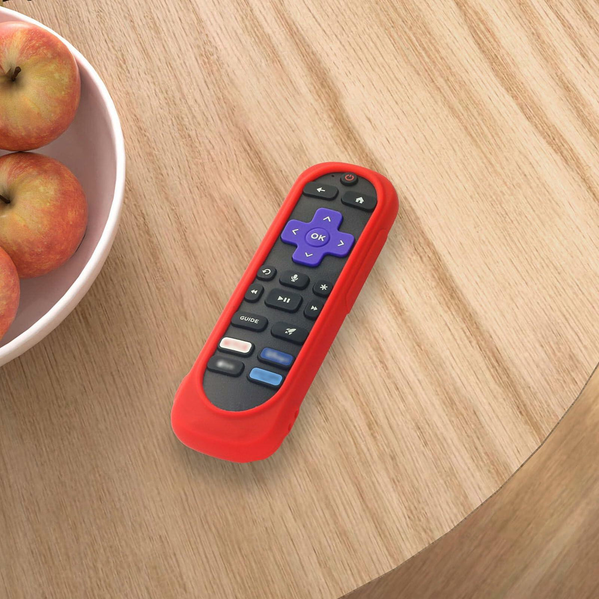 Silicone Remote Cover for Roku TV Remote Shockproof Washable with Lanyard Mint