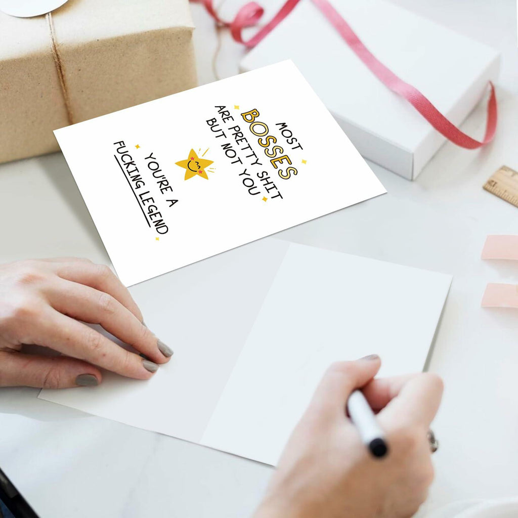 Ogeby Funny Boss Day Card for Him & Her | Appreciation & Humorous Gift