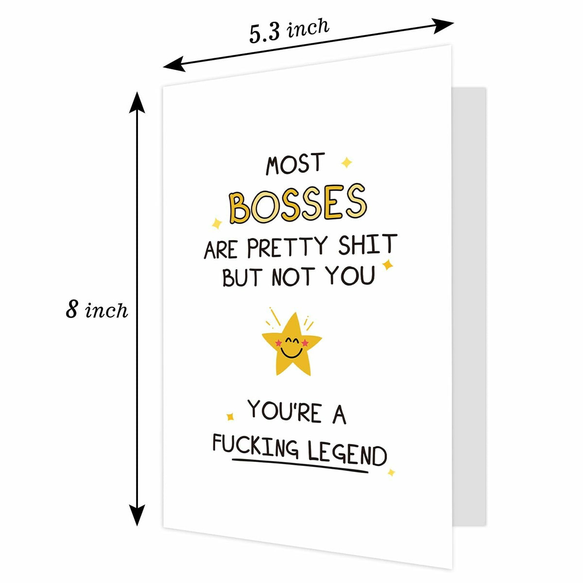 Ogeby Funny Boss Day Card for Him & Her | Appreciation & Humorous Gift