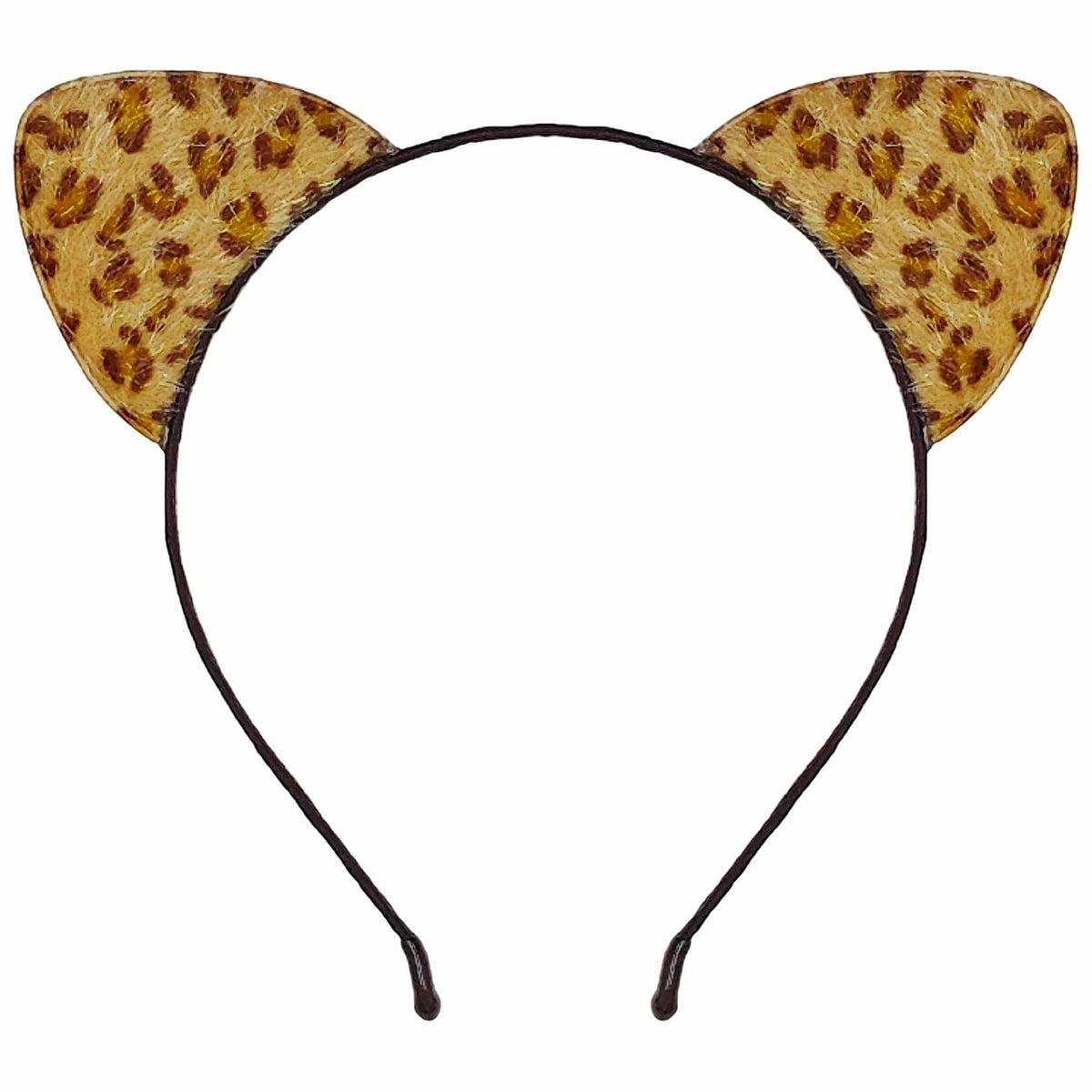 IGMaryBox Cat Ears Headband Black Velvet Leopard Print Animal Hairband