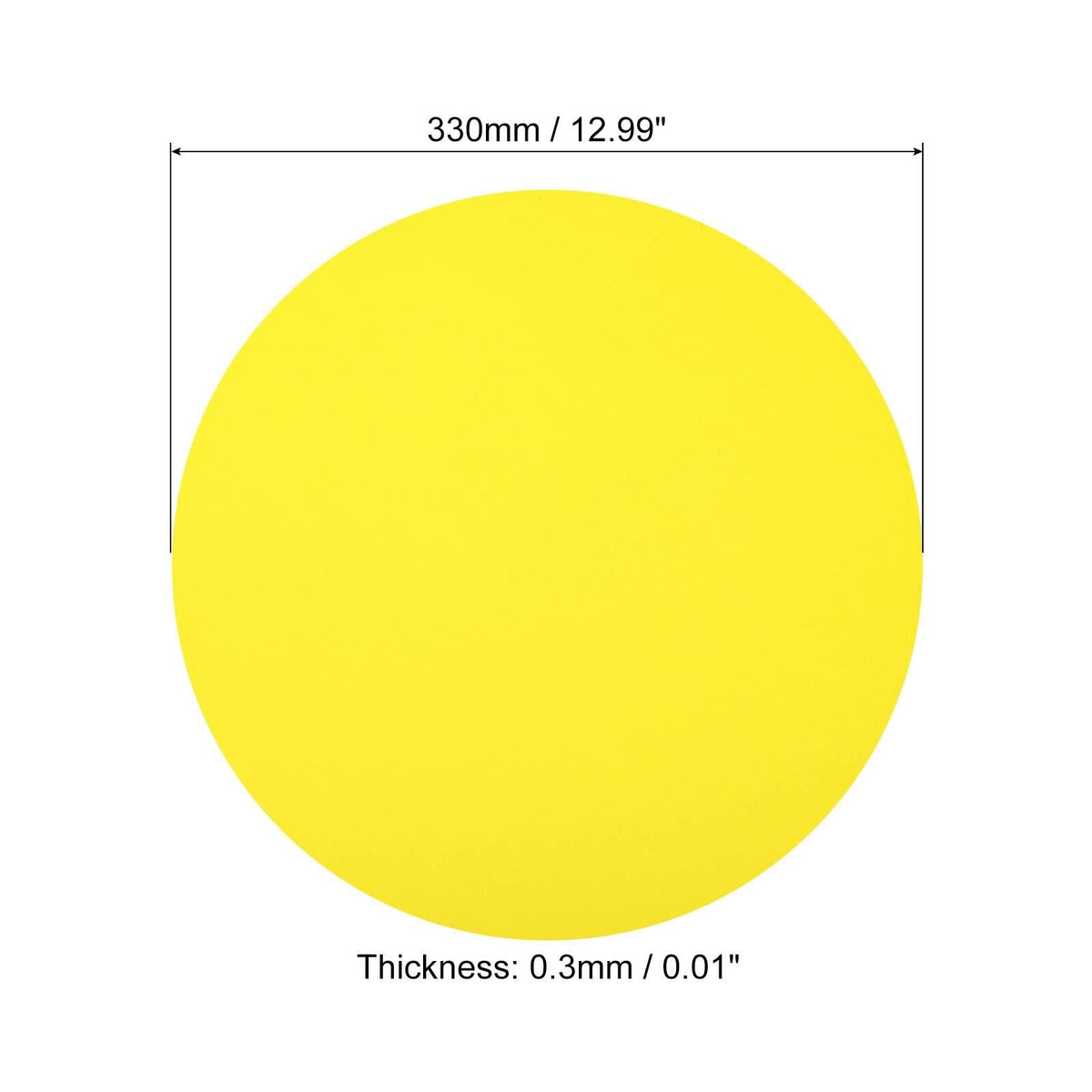 PATIKIL 13-inch Round Cardboard Paper Circles 40 Pcs Yellow DIY Crafts
